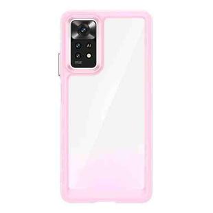 For Xiaomi Redmi Note 11 Pro 5G Global Colorful Series Acrylic + TPU Phone Case(Pink)
