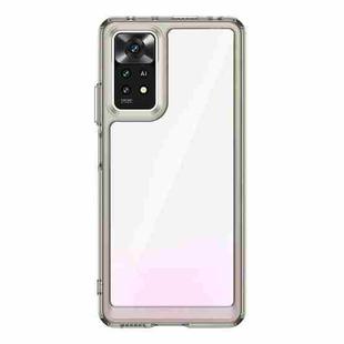 For Xiaomi Redmi Note 11E Pro Colorful Series Acrylic + TPU Phone Case(Transparent Black)