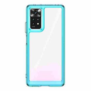 For Xiaomi Redmi Note 11E Pro Colorful Series Acrylic + TPU Phone Case(Transparent Blue)