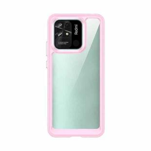 For Xiaomi Redmi 10 India Colorful Series Acrylic + TPU Phone Case(Pink)