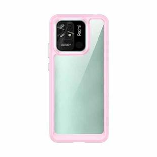 For Xiaomi Redmi 10C Colorful Series Acrylic + TPU Phone Case(Pink)