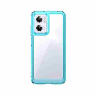 For Xiaomi Redmi Note 11E Colorful Series Acrylic + TPU Phone Case(Transparent Blue)