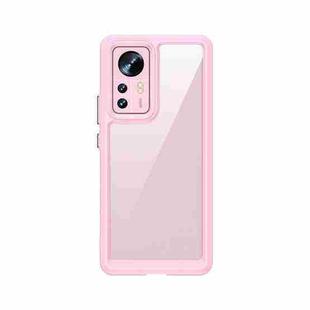 For Xiaomi 12X Colorful Series Acrylic + TPU Phone Case(Pink)