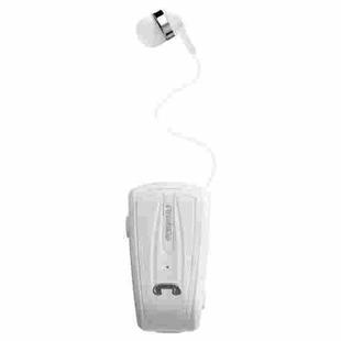 Fineblue F-V6 Lavalier Pull Cable Bluetooth 4.0 Earphone(White)