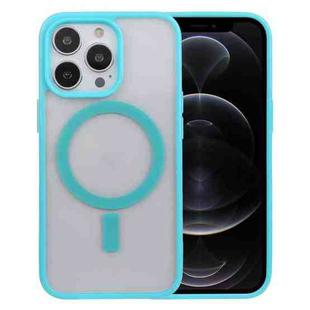 For iPhone 12 Pro Acrylic + TPU Masafe Magnetic Phone Case(Sky Blue)