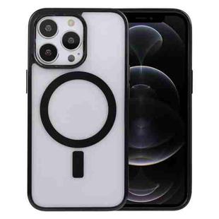 For iPhone 12 Pro Acrylic + TPU Masafe Magnetic Phone Case(Black)