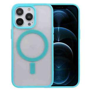 For iPhone 12 Pro Max Acrylic + TPU Masafe Magnetic Phone Case(Sky Blue)