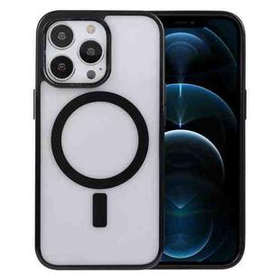 For iPhone 12 Pro Max Acrylic + TPU Masafe Magnetic Phone Case(Black)