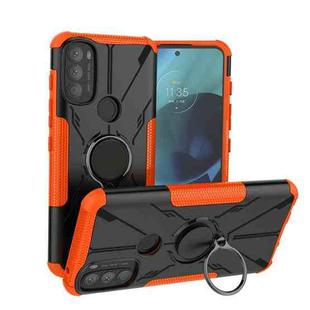 For Motorola Moto G71 5G Armor Bear Shockproof PC + TPU Phone Case(Orange)