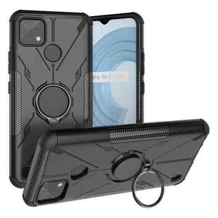 For OPPO Realme C21Y Armor Bear Shockproof PC + TPU Phone Case(Black)