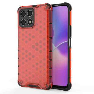 For Honor X8 / X30i  Shockproof Honeycomb PC + TPU Protective Case(Red)