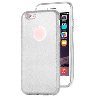 For iPhone 6 TPU Glitter All-inclusive Protective Case(Silver)