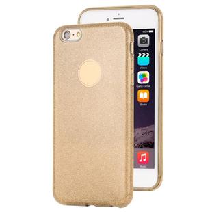 For iPhone 6 Plus TPU Glitter All-inclusive Protective Case(Gold)