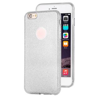 For iPhone 6 Plus TPU Glitter All-inclusive Protective Case(Silver)