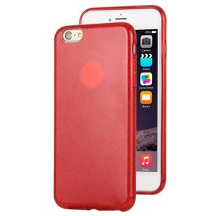 For iPhone 6 Plus TPU Glitter All-inclusive Protective Case(Red)