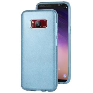 For Galaxy S8 TPU Glitter All-inclusive Protective Case(Blue)