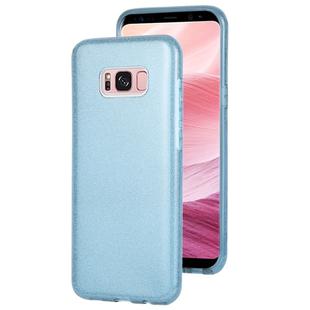 For Galaxy S8+ TPU Glitter All-inclusive Protective Case(Blue)
