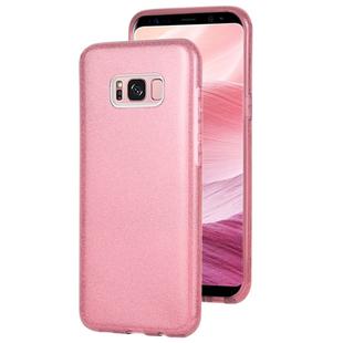 For Galaxy S8+ TPU Glitter All-inclusive Protective Case(Pink)