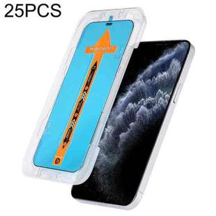 25 PCS Fast Attach Dust-proof Anti-static Tempered Glass Film For iPhone 11 Pro Max / XS Max