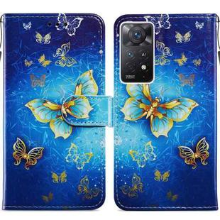 For Xiaomi Redmi Note 11 Pro 4G / 5G Painted Pattern Horizontal Flip Leather Phone Case(Butterfly)