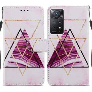 For Xiaomi Redmi Note 11 Pro 4G / 5G Painted Pattern Horizontal Flip Leather Phone Case(Marble)