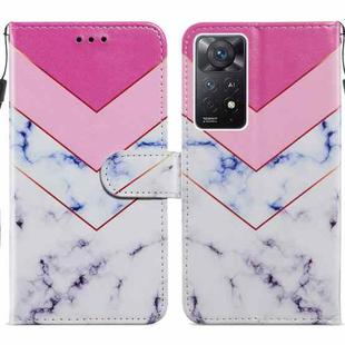 For Xiaomi Redmi Note 11 Pro 4G / 5G Painted Pattern Horizontal Flip Leather Phone Case(Smoke Marble)