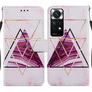 For Xiaomi Redmi Note 11 Global Painted Pattern Horizontal Flip Leather Phone Case(Marble)