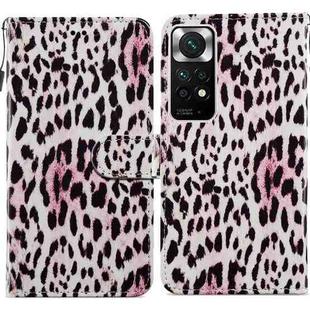 For Xiaomi Redmi Note 11 Global Painted Pattern Horizontal Flip Leather Phone Case(Leopard)