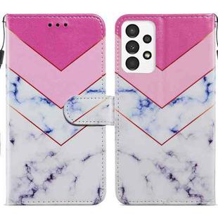 For Samsung Galaxy A13 4G Painted Pattern Horizontal Flip Leather Phone Case(Smoke Marble)