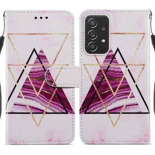 For Samsung Galaxy A23 Painted Pattern Horizontal Flip Leather Phone Case(Marble)