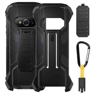 For Ulefone Power Armor 15 Ulefone Back Clip Phone Case with Carabiner (Black)