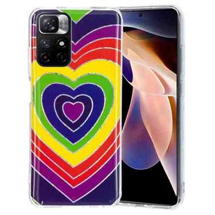 For Xiaomi Redmi Note 11 4G Electroplating Pattern TPU Phone Case(Love Heart)