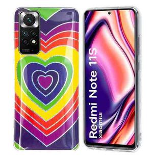 For Xiaomi Redmi Note 11 Global Electroplating Pattern TPU Phone Case(Love Heart)