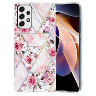 For Samsung Galaxy A33 5G Electroplating Pattern TPU Phone Case(Rose)