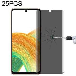 25 PCS Full Cover Anti-peeping Tempered Glass Film For Samsung Galaxy A33 5G