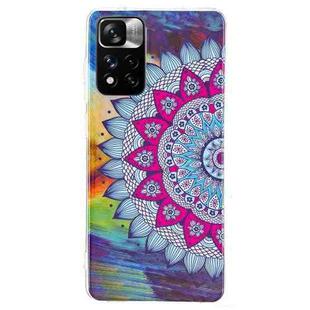 For Xiaomi Redmi Note 11 Pro 4G / 5G Luminous TPU Protective Phone Case(Half-flower)