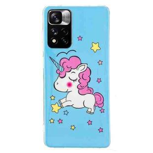 For Xiaomi Redmi Note 11 Pro 4G / 5G Luminous TPU Protective Phone Case(Star Unicorn)