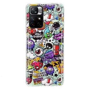 For Xiaomi Redmi Note 11 5G China Luminous TPU Protective Phone Case(Graffiti)