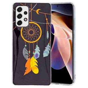 For Samsung Galaxy A33 5G Luminous TPU Protective Phone Case(Black Wind Chimes)