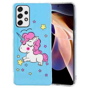 For Samsung Galaxy A53 5G Luminous TPU Protective Phone Case(Star Unicorn)