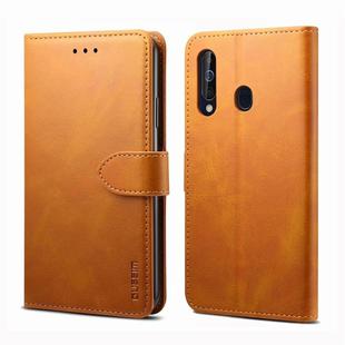 For Galaxy A40 GUSSIM Business Style Horizontal Flip Leather Case with Holder & Card Slots & Wallet(Khaki)