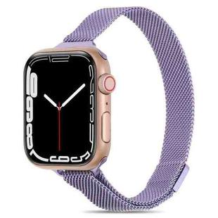 Milanese Small Waist Watch Band For Apple Watch Series 8&7 41mm / SE 2&6&SE&5&4 40mm / 3&2&1 38mm(Lavender)
