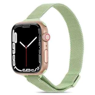 Milanese Small Waist Watch Band For Apple Watch Ultra 49mm / Series 8&7 45mm / SE 2&6&SE&5&4 44mm / 3&2&1 42mm(Mint Green)