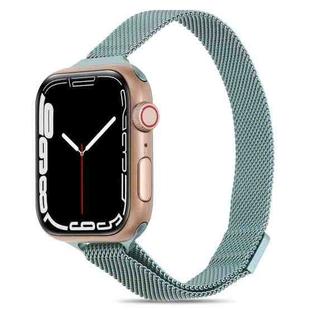 Milanese Small Waist Watch Band For Apple Watch Ultra 49mm / Series 8&7 45mm / SE 2&6&SE&5&4 44mm / 3&2&1 42mm(Emerald Green)