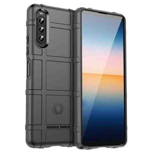 For Sony Xperia 10 IV Full Coverage Shockproof TPU Phone Case(Black)