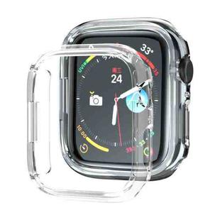 Electroplated PC Hollow Watch Protective Case For Apple Watch Series 8 / 7 45mm(Transparent)