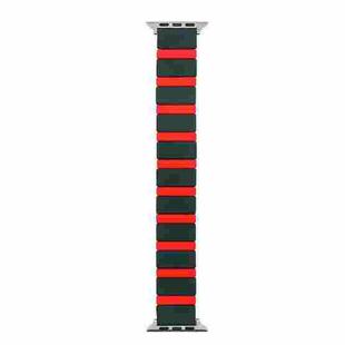 Silicone Splicing Watch Band For Apple Watch Ultra 49mm / Series 8&7 45mm / SE 2&6&SE&5&4 44mm / 3&2&1 42mm(10)