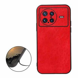 For vivo X Note Accurate Hole Crazy Horse Texture PU Phone Case(Red)