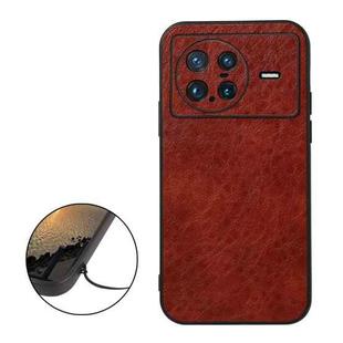 For vivo X Note Accurate Hole Crazy Horse Texture PU Phone Case(Brown)