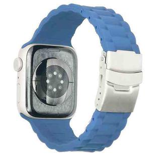 Three Beads Watch Band For Apple Watch Series 8&7 41mm / SE 2&6&SE&5&4 40mm / 3&2&1 38mm(Ice Blue)